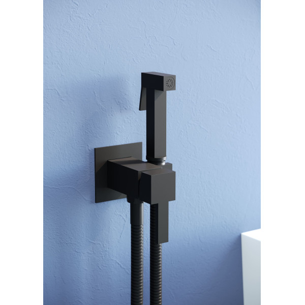 Смеситель с гигиеническим душем RGW Shower Panels черный (581408212-04) Смеситель с гигиеническим душем RGW Shower Panels черный (581408212-04)