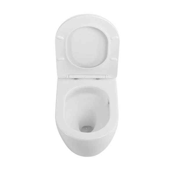 Унитаз приставной BelBagno Сфера-Р безободковый с сиденьем soft close белый (BB2141CB-TOR/SC) Унитаз приставной BelBagno Сфера-Р безободковый с сиденьем soft close белый (BB2141CB-TOR/SC)