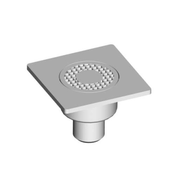 Трап вертикальный 150*150/50 мм (пласт.решетка) Трап вертикальный 150*150/50 мм (пласт.решетка)