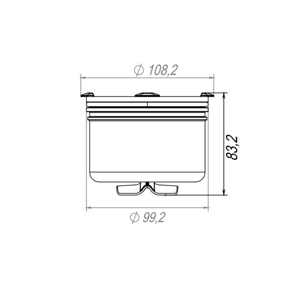 Мокрый гидрозатвор Fachmann для трапов серий 310, 510, 520 (04.114) Мокрый гидрозатвор Fachmann для трапов серий 310, 510, 520 (04.114)