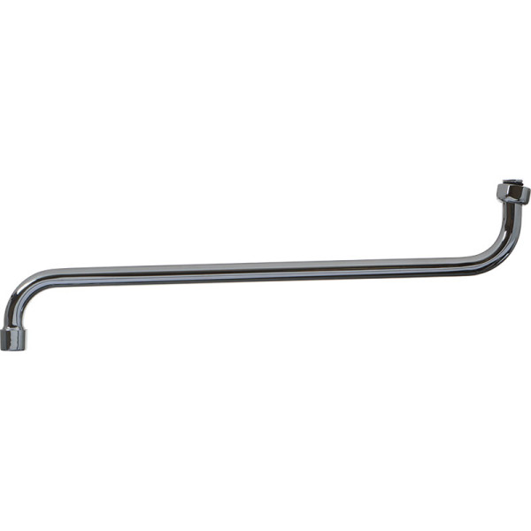 Излив Melodia для смесителя круглый S-образный с аэратором русский стандарт 40см (MKP20697P)