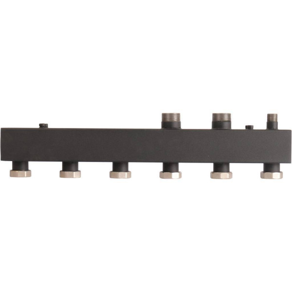 Коллектор распределительный Rommer 1 1/2" на 3 контура (сталь, до 85 кВт) (RDG-0017-004003) Коллектор распределительный Rommer 1 1/2" на 3 контура (сталь, до 85 кВт) (RDG-0017-004003)
