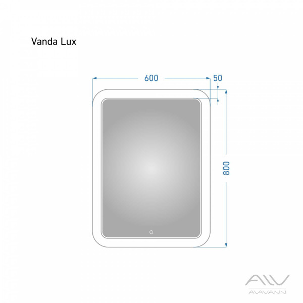 Зеркало с подсветкой Alavann Vanda Lux 60