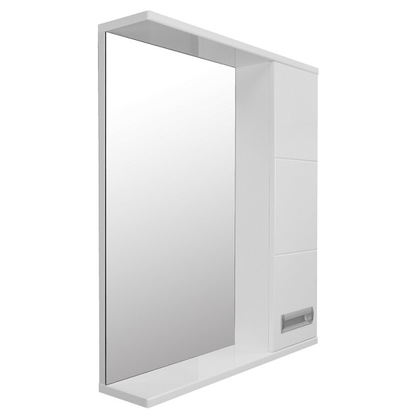 Шкаф зеркальный Loranto Дина 60 60х70х14 правосторонний белый (CS0049718)
