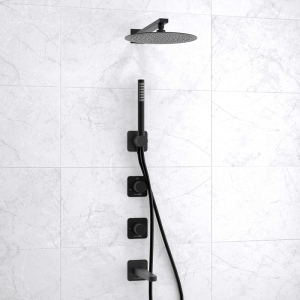 Душевая система WasserKRAFT черная (A5251.300.301.219.258.302.242.217)