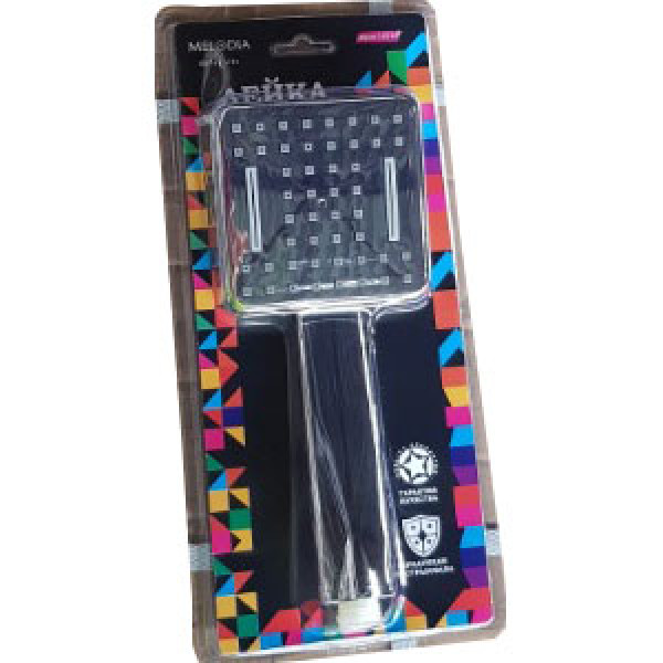 Душевая лейка Melodia Luxe 1 функция 100x100 хром (MKP26109BL)