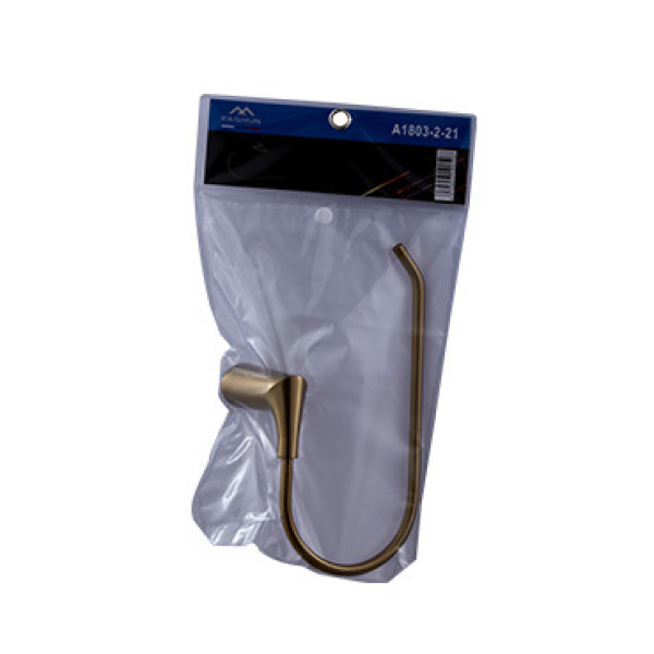 Полотенцедержатель Fashun L=228 мм H=104 мм PVD цинк. сплав + сталь бронза (A1803-2-21)