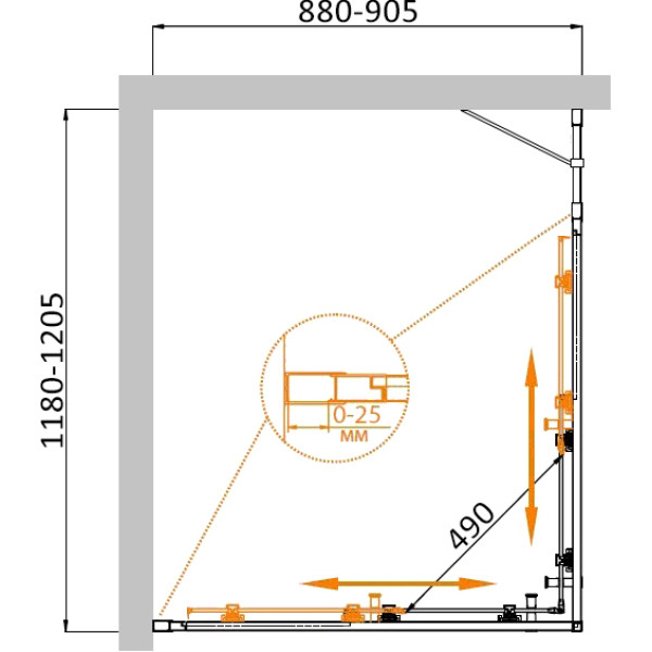 Душевой уголок Cezares Molveno 120x90x195 стекло прозрачное, профиль хром (MOLVENO-AH-21-90+30-C-Cr-IV) Душевой уголок Cezares Molveno 120x90x195 стекло прозрачное, профиль хром (MOLVENO-AH-21-90+30-C-Cr-IV)