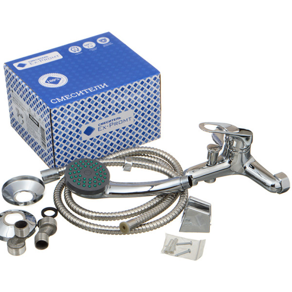 Смеситель для ванны и душа Ex-promt Ring хром (Ex151.3-05) Смеситель для ванны и душа Ex-promt Ring хром (Ex151.3-05)