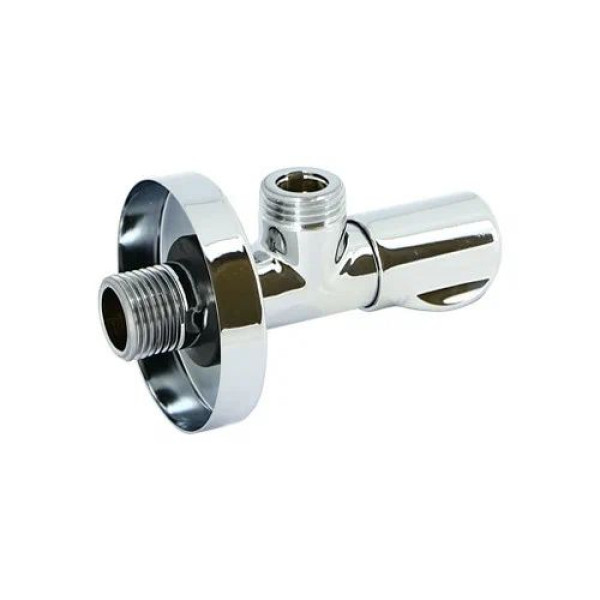 Кран угловой 1/2"х1/2" НН вентильный Uni-Fitt LUX (рукоятка металл) 185L2001