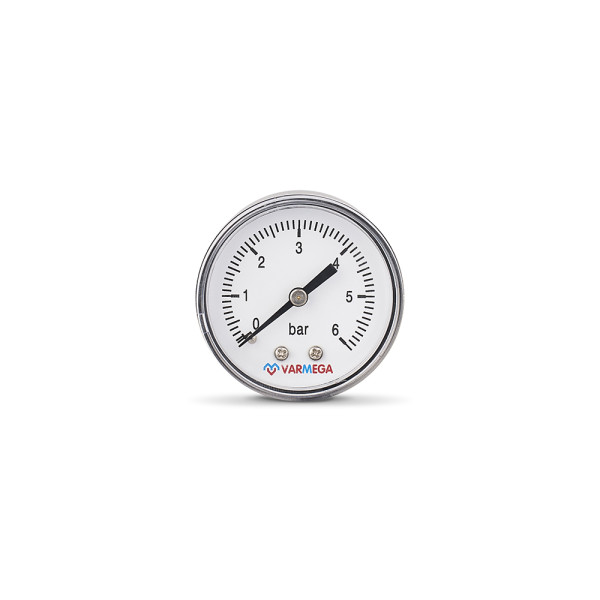 Манометр 1/4" 6 бар 50 мм Varmega (аксиальный) Varmega (VMMT08-500602)