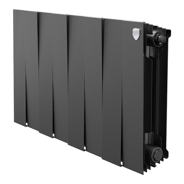 Радиатор биметаллический Royal Thermo PianoForte 300 Чёрный (8 секций) (RTPB3030008)