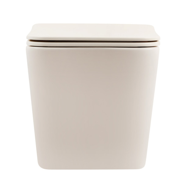 Унитаз повесной Abber Rechteck безободковый светло-бежевый матовый (AC1201MBE)