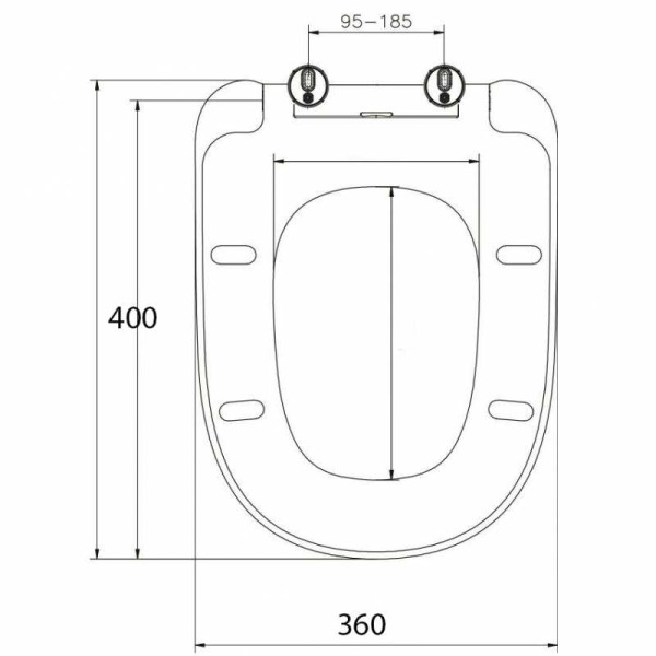 Сиденье для унитаза Jacob Delafon Vox тонкое с механизмом плавное опускание (E20142-00)
