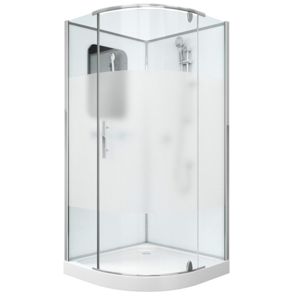 Душевая кабина Grossman 90x90 стекло матовое, профиль хром (GR-171) Душевая кабина Grossman 90x90 стекло матовое, профиль хром (GR-171)