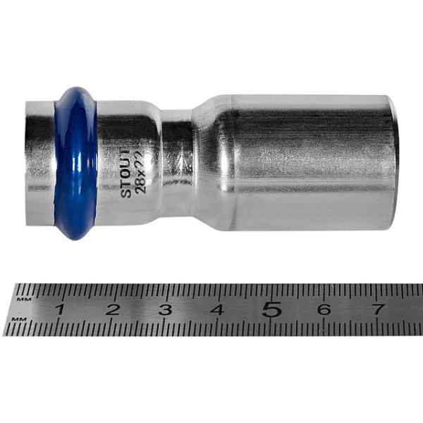 Муфта 28х22 однораструбная Stout SSS-2020 НПр-ВПр (нерж.ст., пресс) SSS-2020-002822 Муфта 28х22 однораструбная Stout SSS-2020 НПр-ВПр (нерж.ст., пресс) SSS-2020-002822