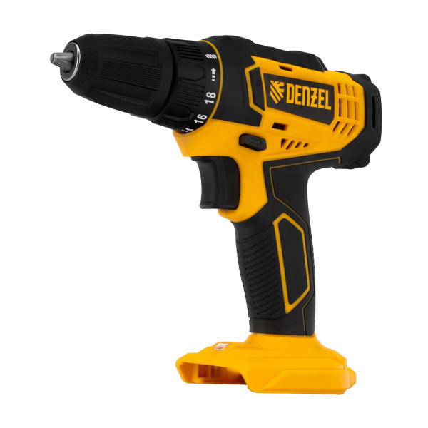 Дрель-шуруповерт аккумуляторная Denzel CDL-18-0, Li-Ion, 18 В (26117)