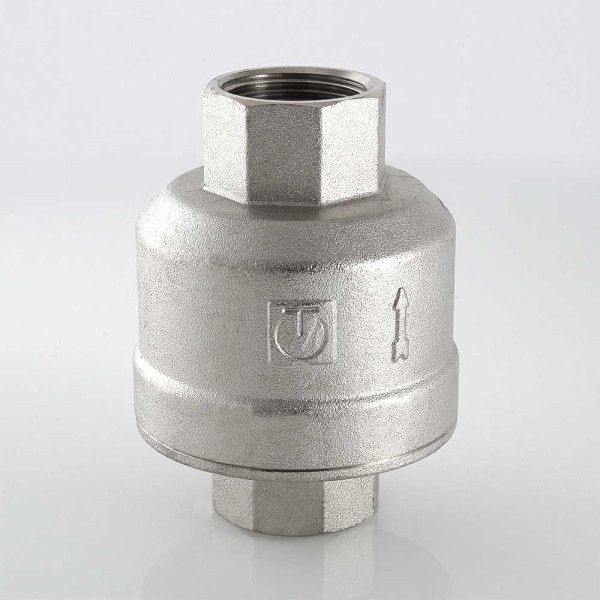 Клапан обратный вертикальный 1" для гравитационных систем Valtec никель (VT.202.N.06)