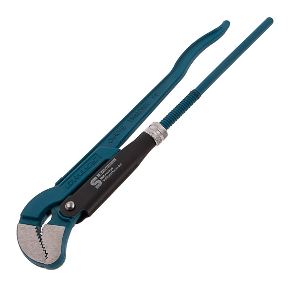 Ключ трубный рычажный 1 1/2" (№2) Gross тип "S" (цельнокованый, CrV) (15613) Ключ трубный рычажный 1 1/2" (№2) Gross тип "S" (цельнокованый, CrV) (15613)