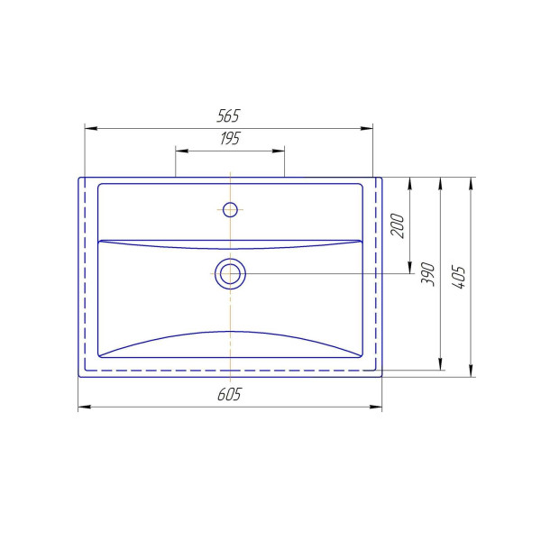 Раковина встраиваемая Kirovit Фостер 60 Раковина встраиваемая Kirovit Фостер 60