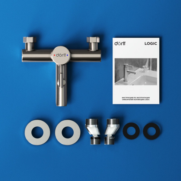 Смеситель для ванны и душа Dorff Logic NEW (D3010000SS) Смеситель для ванны и душа Dorff Logic NEW (D3010000SS)