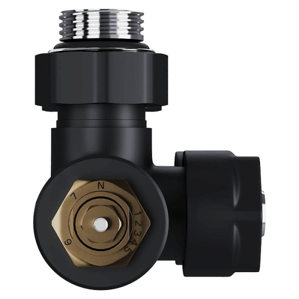 Узел термостатический угловой 1/2"х15 мм Royal Thermo Design Pro М30х1,5 (Черный) (RANPU11215BL) Узел термостатический угловой 1/2"х15 мм Royal Thermo Design Pro М30х1,5 (Черный) (RANPU11215BL)