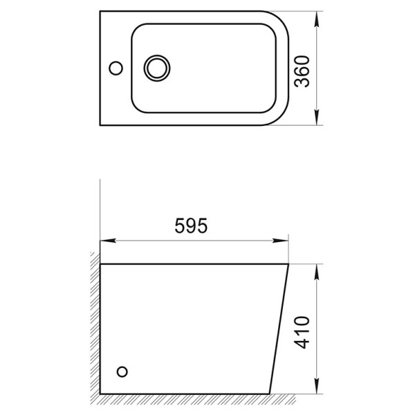 Биде напольное BelBagno Ardente-R (BB003B)