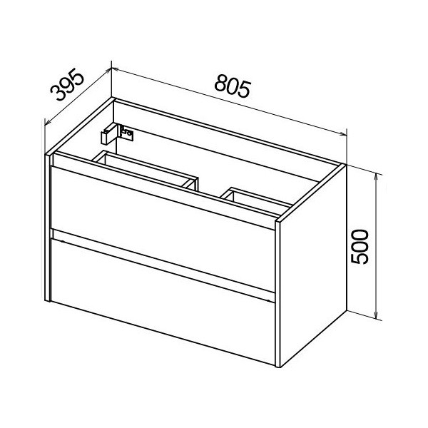 Тумба подвесная BelBagno Kraft 39 80 Pino Pasadena (KRAFT 39-800/390-2C-SO-PP)