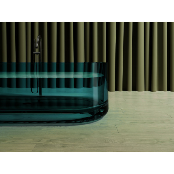 Ванна прозрачная Abber Kristall 170x75 бирюзовая (AT9708Aquamarin) Ванна прозрачная Abber Kristall 170x75 бирюзовая (AT9708Aquamarin)