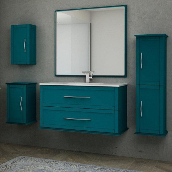Тумба подвесная Cezares Tiffany 100x55 Blu Petrolio (54953)