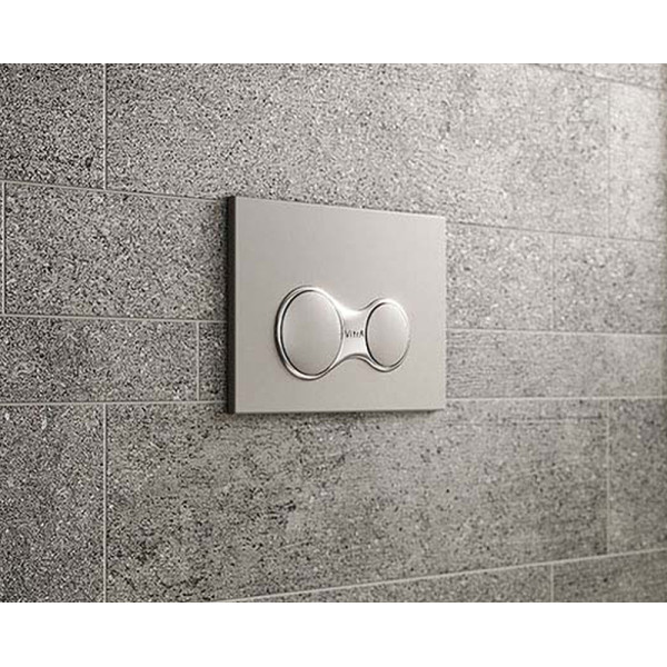 Комплект инсталляция Vitra c унитазом Integra Round, с сидением, клавишей (9856B003-7205) глянцевый хром