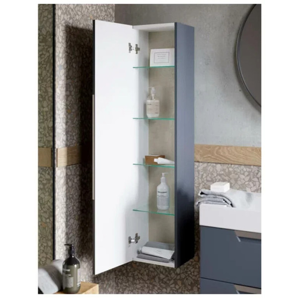 Пенал подвесной Aqwella Cube 300x1330x250 серый матовый (CUB0503GR)