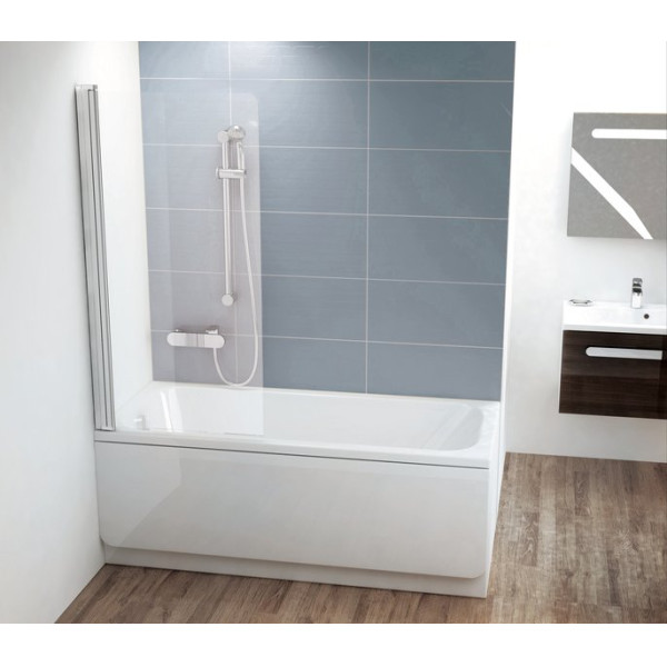 Душевая шторка для ванны Ravak CVS1 80x150 стекло прозрачное, профиль хром (7QR40C0Z1) Душевая шторка для ванны Ravak CVS1 80x150 стекло прозрачное, профиль хром (7QR40C0Z1)
