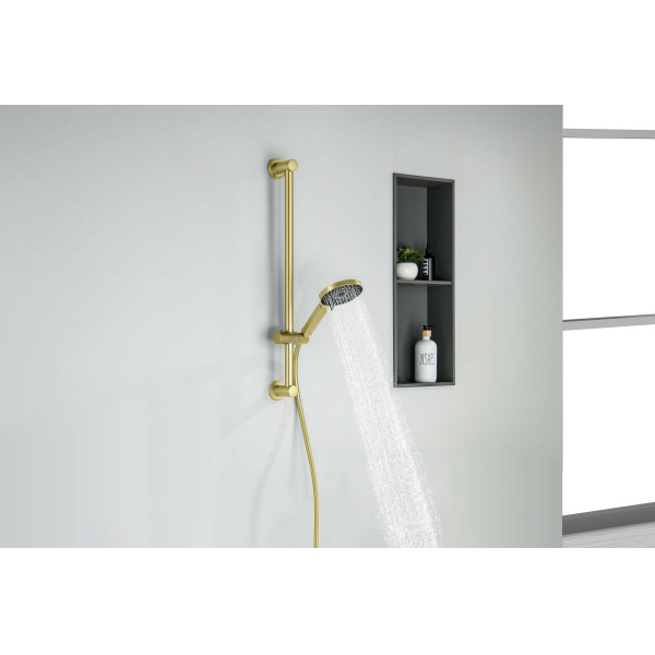 Душевой гарнитур Aquatek Лугано золото шлифованное (AQ2022BG) Душевой гарнитур Aquatek Лугано золото шлифованное (AQ2022BG)