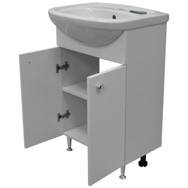 Комплект Тумба Моника New 55 Loranto напольная 61х74х475 с раковиной Арго 55 (CS00076239)