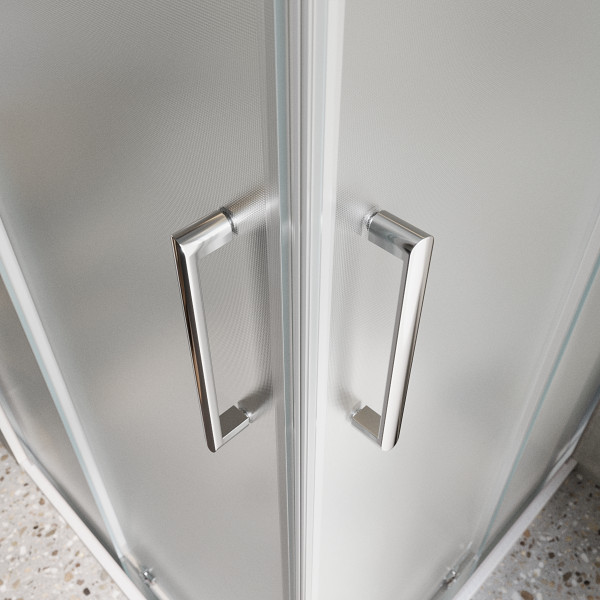 Душевой уголок BelBagno Luce 110x90x195 стекло матовое, профиль хром (LUCE-AH-21-110/90-P-Cr) Душевой уголок BelBagno Luce 110x90x195 стекло матовое, профиль хром (LUCE-AH-21-110/90-P-Cr)