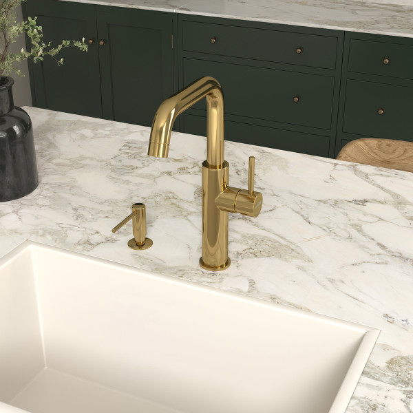 Смеситель для кухни WasserKRAFT золотой (A8577)