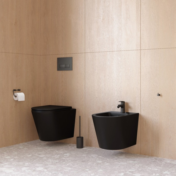 Подвесное биде Calipso чёрное матовое Iddis (CALRB02i82) Подвесное биде Calipso чёрное матовое Iddis (CALRB02i82)