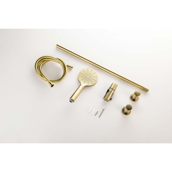 Душевой гарнитур Aquatek 3jet 65 см шлифованное золото (AQ2016BG)