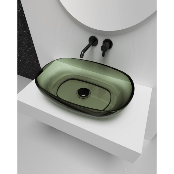 Раковина накладная Abber Kristall 600x400 оливковый (AT2805Vesuvian) Раковина накладная Abber Kristall 600x400 оливковый (AT2805Vesuvian)