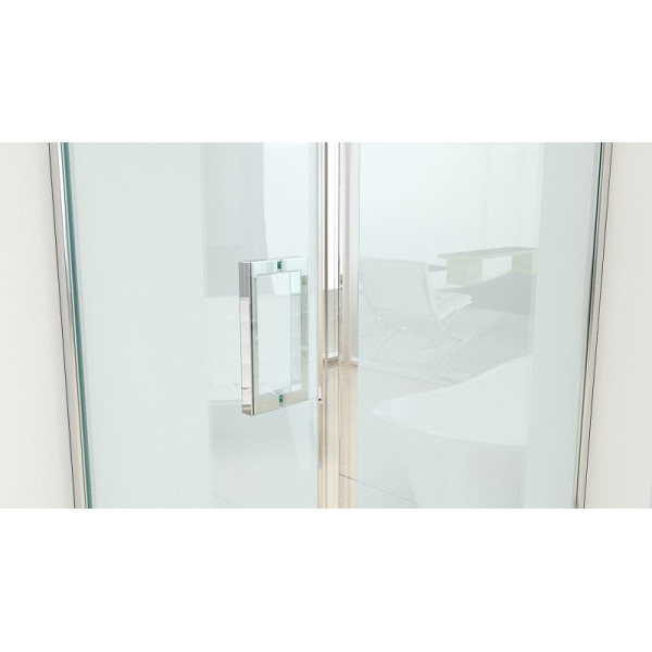 Душевой уголок BandHours Master 90 90х90 поддон в комплекте, стекло прозрачное, профиль хром