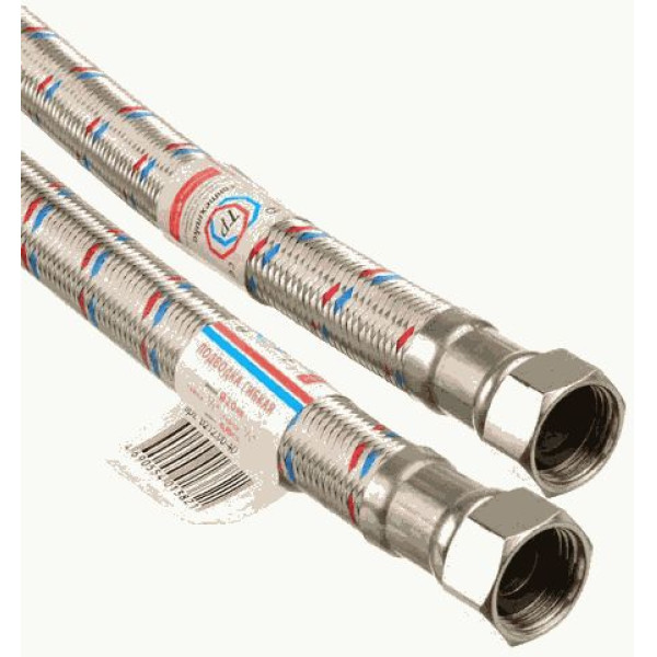 Подводка гибкая для воды Гигант ТР-Сантехника 400 мм. 1/2" ВВ (нерж. сталь) (0212.00-40) Подводка гибкая для воды Гигант ТР-Сантехника 400 мм. 1/2" ВВ (нерж. сталь) (0212.00-40)