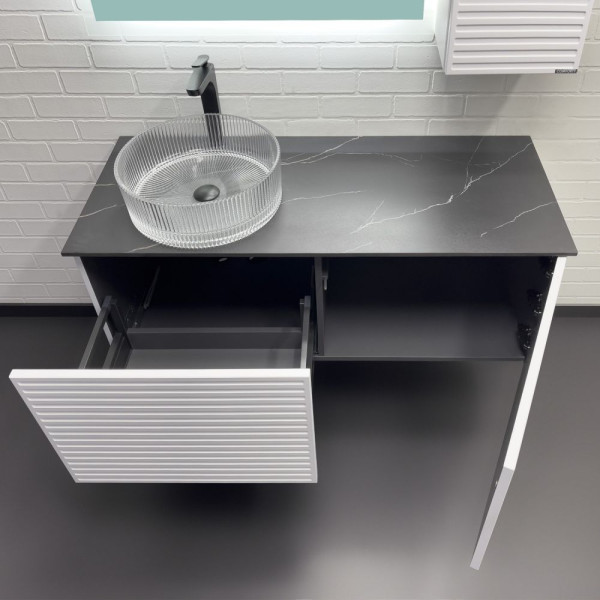 Тумба подвесная Comforty Верона 1200x525x500 дуб белый матовый (00-00001431)