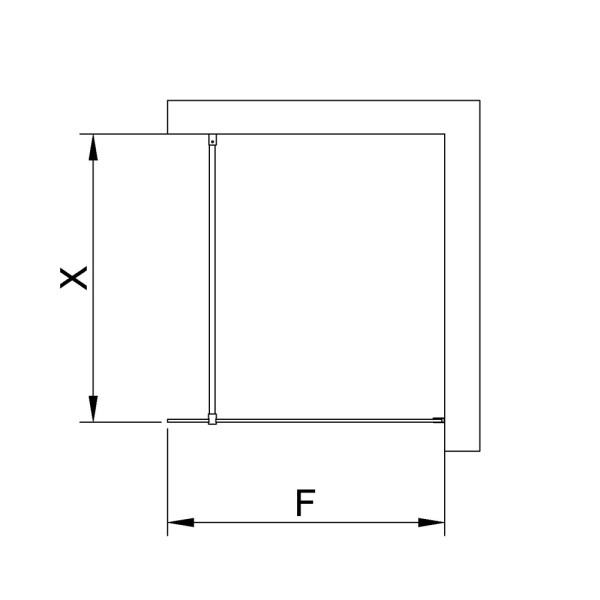Душевая перегородка RGW WA-002 B 800*1950 стекло прозрачное, профиль черный (35100208-14)