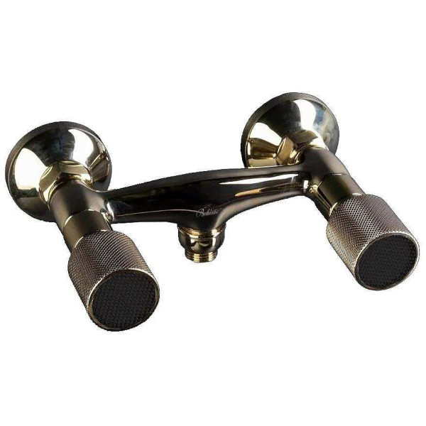 Смеситель для душа Boheme Royal cristal black золото (294-Royal/CRST black)