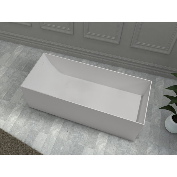 Ванна из искусственного камня Abber Stein 170x72 белая матовая (AS9640-1.7)