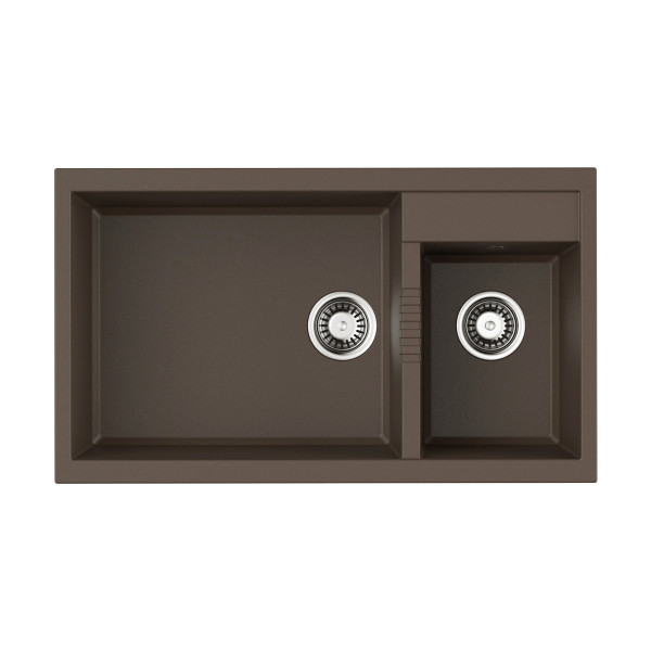 Мойка для кухни врезная Omoikiri Tedori 86-2-LB-ES Tetogranit/espresso (4997242) Мойка для кухни врезная Omoikiri Tedori 86-2-LB-ES Tetogranit/espresso (4997242)