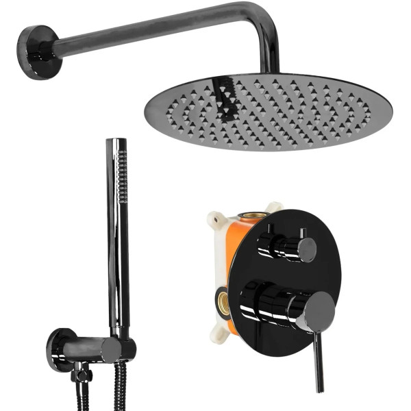 Душевая система Rea Lungo + Box Black metallic (REA-P4420)