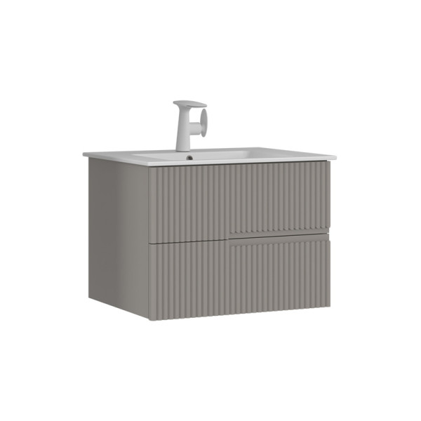 Тумба подвесная Orka Moonlight 710x510x510 с раковиной бежевый матовый (5001496)