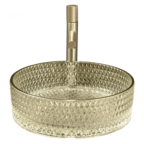 Раковина накладная Abber Glas золотая (AK2301GG)